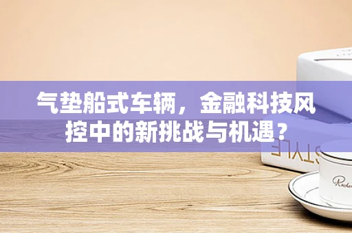 气垫船式车辆，金融科技风控中的新挑战与机遇？