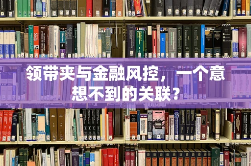 领带夹与金融风控，一个意想不到的关联？
