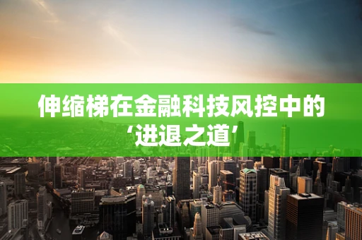 伸缩梯在金融科技风控中的‘进退之道’