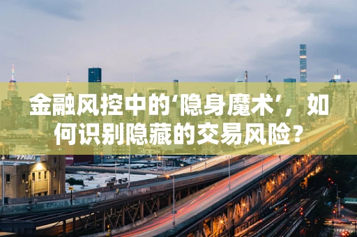 金融风控中的‘隐身魔术’，如何识别隐藏的交易风险？