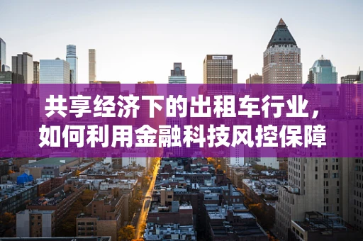 共享经济下的出租车行业，如何利用金融科技风控保障乘客与司机的安全？
