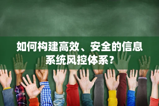 如何构建高效、安全的信息系统风控体系？