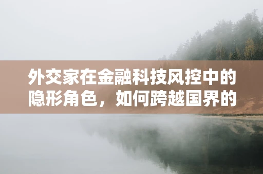 外交家在金融科技风控中的隐形角色，如何跨越国界的合作与信任建立？