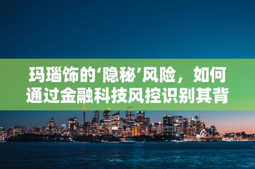 玛瑙饰的‘隐秘’风险，如何通过金融科技风控识别其背后的交易风险？