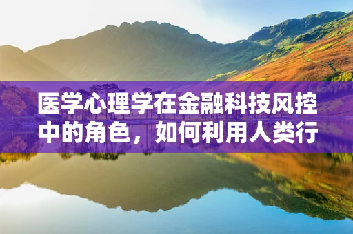 医学心理学在金融科技风控中的角色，如何利用人类行为洞察风险？
