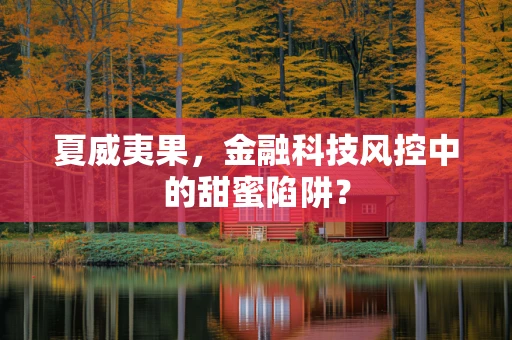 夏威夷果，金融科技风控中的甜蜜陷阱？