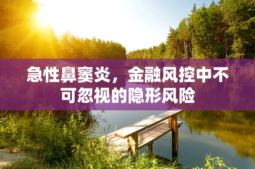 急性鼻窦炎，金融风控中不可忽视的隐形风险