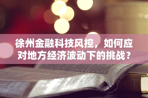 徐州金融科技风控，如何应对地方经济波动下的挑战？