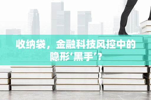 收纳袋，金融科技风控中的隐形‘黑手’？