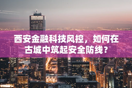 西安金融科技风控，如何在古城中筑起安全防线？