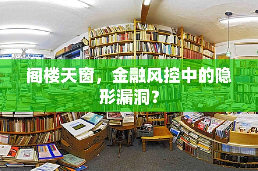 阁楼天窗，金融风控中的隐形漏洞？