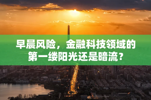 早晨风险，金融科技领域的第一缕阳光还是暗流？