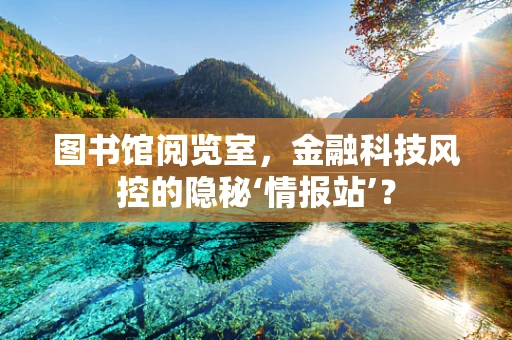 图书馆阅览室，金融科技风控的隐秘‘情报站’？