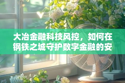 大冶金融科技风控，如何在钢铁之城守护数字金融的安全网？