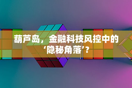葫芦岛，金融科技风控中的‘隐秘角落’？