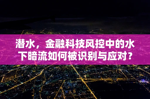 潜水，金融科技风控中的水下暗流如何被识别与应对？