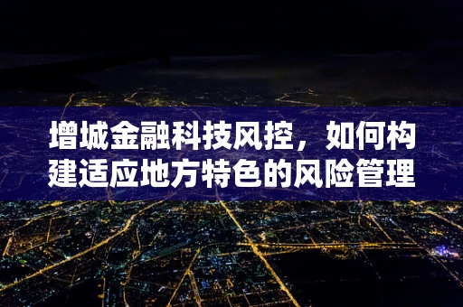 增城金融科技风控，如何构建适应地方特色的风险管理体系？