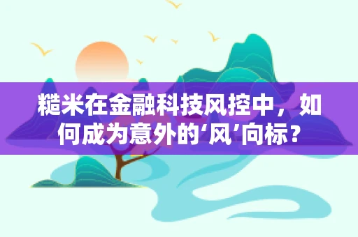 糙米在金融科技风控中，如何成为意外的‘风’向标？