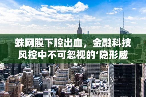 蛛网膜下腔出血，金融科技风控中不可忽视的‘隐形威胁’？
