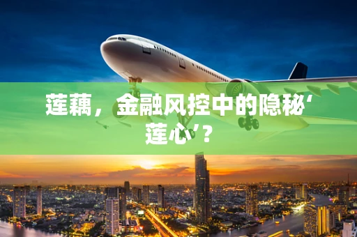 莲藕，金融风控中的隐秘‘莲心’？