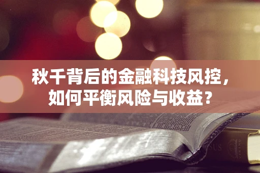 秋千背后的金融科技风控，如何平衡风险与收益？