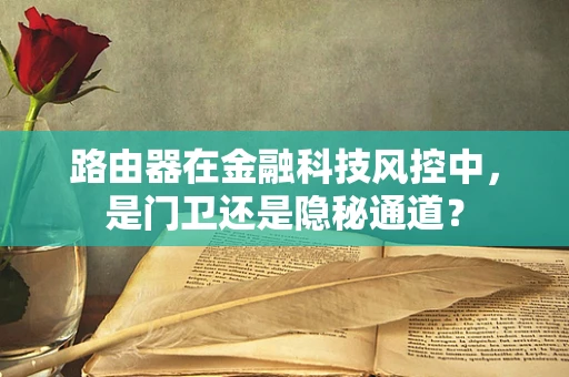 路由器在金融科技风控中，是门卫还是隐秘通道？