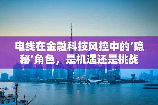 电线在金融科技风控中的‘隐秘’角色，是机遇还是挑战？