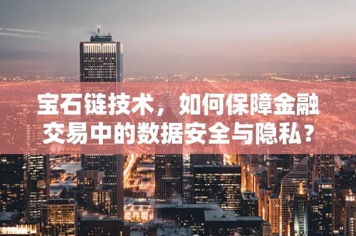 宝石链技术，如何保障金融交易中的数据安全与隐私？