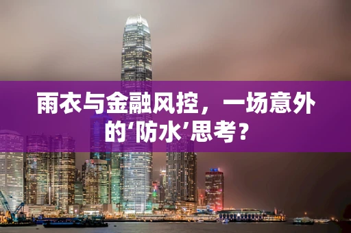 雨衣与金融风控，一场意外的‘防水’思考？
