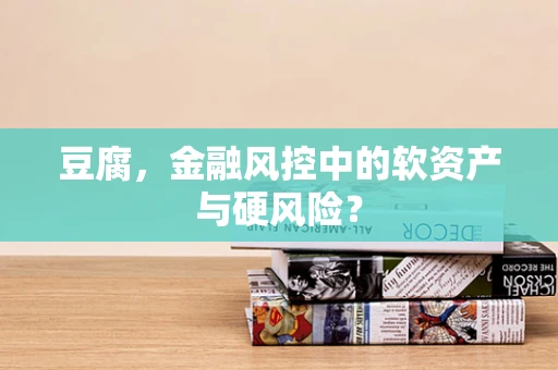 豆腐，金融风控中的软资产与硬风险？