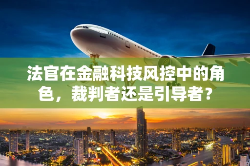 法官在金融科技风控中的角色，裁判者还是引导者？