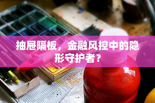 抽屉隔板，金融风控中的隐形守护者？