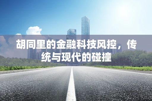 胡同里的金融科技风控，传统与现代的碰撞