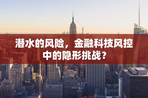 潜水的风险，金融科技风控中的隐形挑战？
