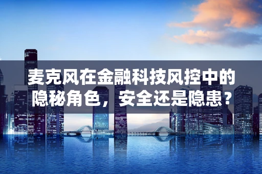 麦克风在金融科技风控中的隐秘角色，安全还是隐患？