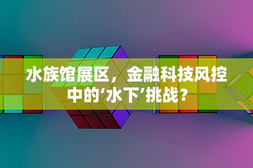 水族馆展区，金融科技风控中的‘水下’挑战？