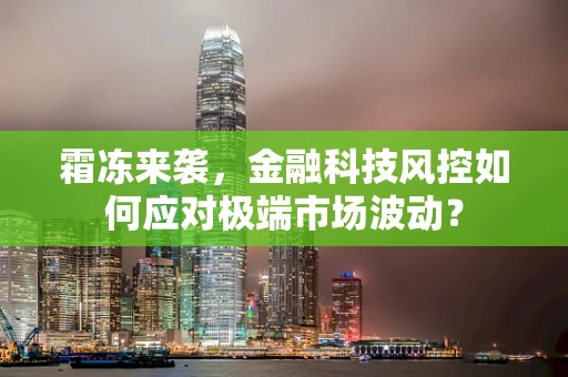 霜冻来袭，金融科技风控如何应对极端市场波动？