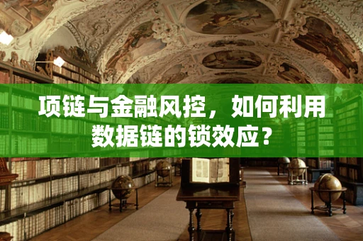 项链与金融风控，如何利用数据链的锁效应？