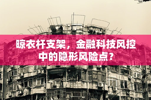 晾衣杆支架，金融科技风控中的隐形风险点？
