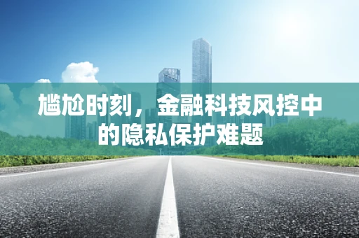 尴尬时刻，金融科技风控中的隐私保护难题