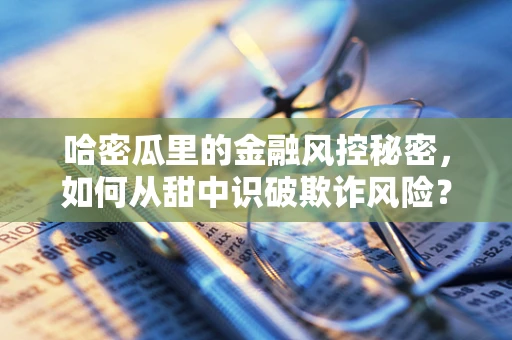 哈密瓜里的金融风控秘密，如何从甜中识破欺诈风险？