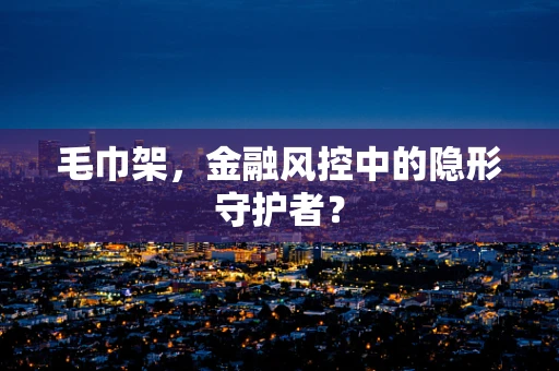 毛巾架，金融风控中的隐形守护者？