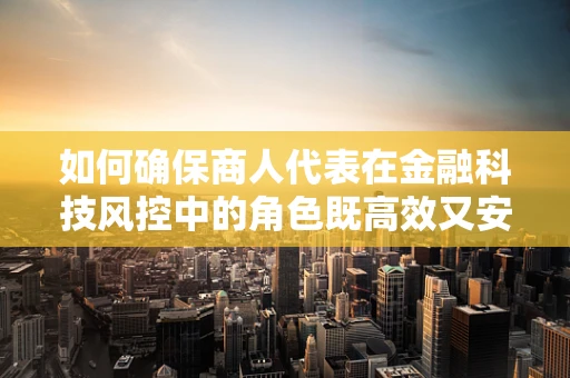 如何确保商人代表在金融科技风控中的角色既高效又安全？