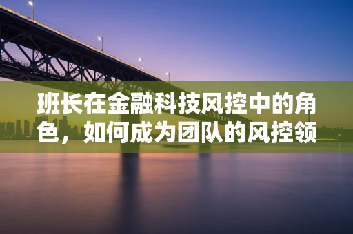 班长在金融科技风控中的角色，如何成为团队的风控领航员？