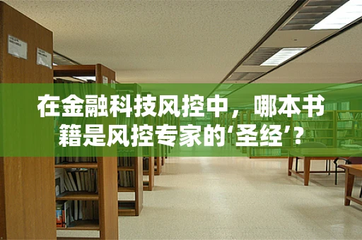 在金融科技风控中，哪本书籍是风控专家的‘圣经’？