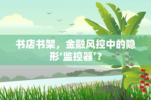 书店书架，金融风控中的隐形‘监控器’？
