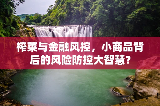 榨菜与金融风控，小商品背后的风险防控大智慧？