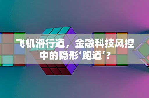 飞机滑行道，金融科技风控中的隐形‘跑道’？