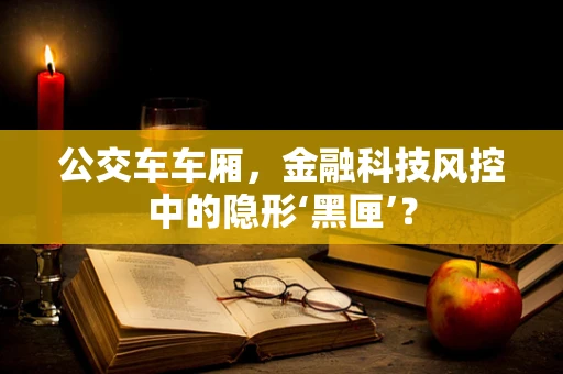 公交车车厢，金融科技风控中的隐形‘黑匣’？
