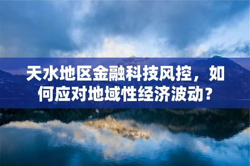 天水地区金融科技风控，如何应对地域性经济波动？